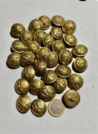 Botones Antiguos Dorados