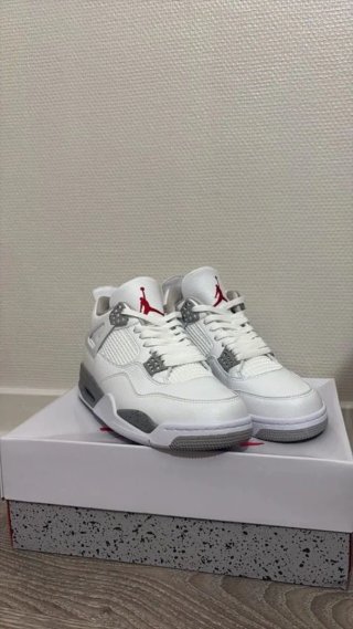 Jordan 4 Retro White Oreo Talla 40