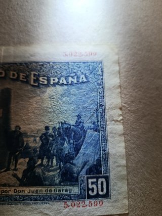 Billete 50 Pesetas 1927 Banco de España