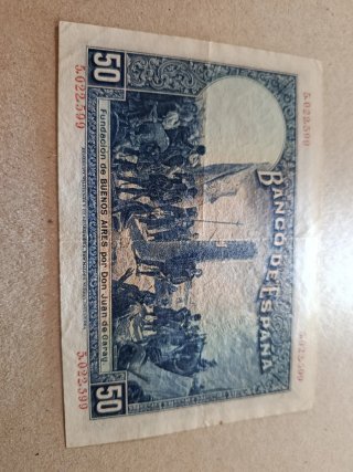 Billete 50 Pesetas 1927 Banco de España