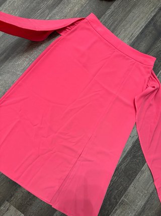 Falda SMF rosa drapeada