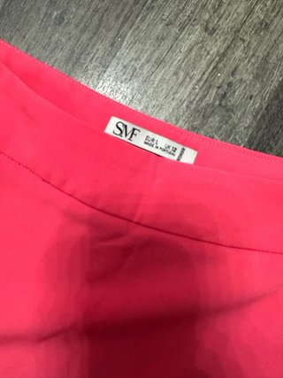 Falda SMF rosa drapeada