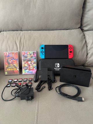 Nintendo Switch OLED con Juegos y Accesorios