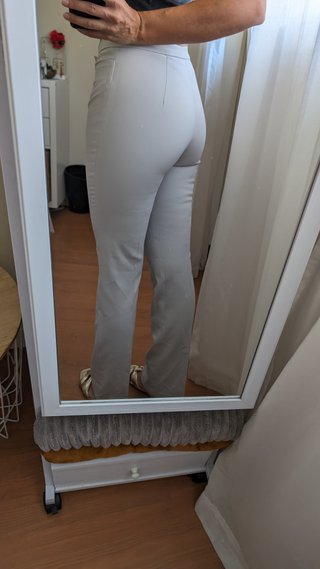 Pantalón de vestir Zara gris claro