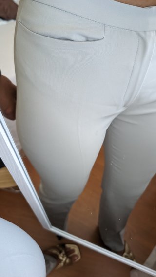 Pantalón de vestir Zara gris claro