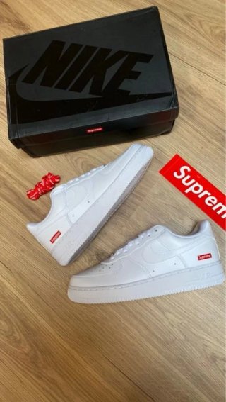 Nike Air Force 1 Low Supreme Blanco Talla 37.5