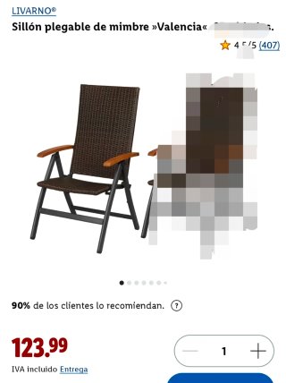 Sedia pieghevole da esterno in alluminio, vimini e legno