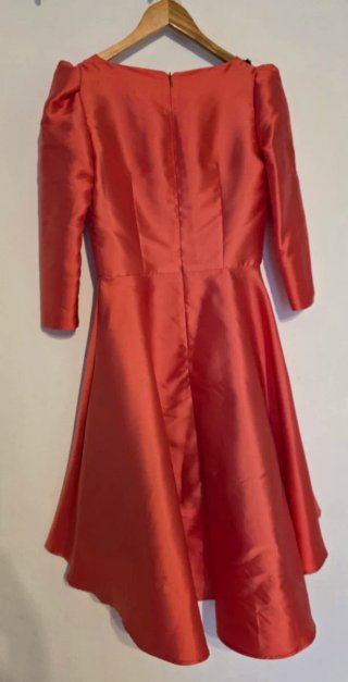 Vestido de Fiesta Satén Naranja Coosy