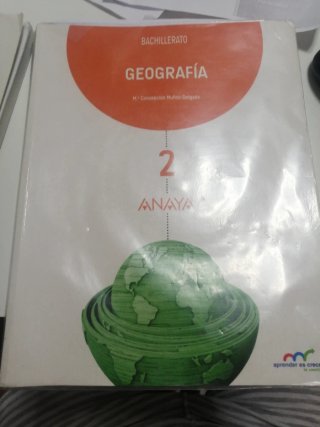 Libro de geografía de 2 de bachillerato Anaya