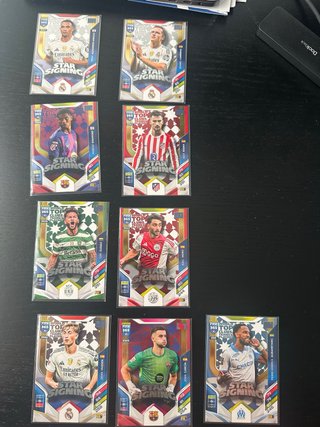 Lote 9 Cromos Adrenalyn FIFA 365 Star Signing