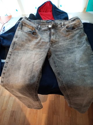 Pantalón vaquero Inside gris t 42
