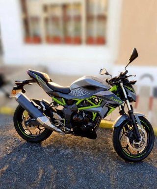 Kawasaki Z125 Gris y Verde