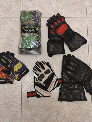 Guantes de moto (Pack 5 pares) de piel - Talla M
