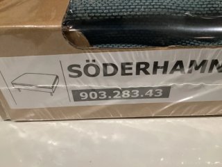 FUNDA FINNSTA TURQUESA para reposapiés SODERHAMN