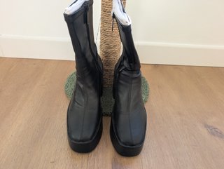 Botines Zara Negros Plataforma Talla 38