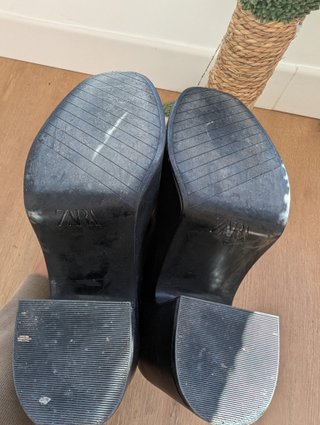 Botines Zara Negros Plataforma Talla 38