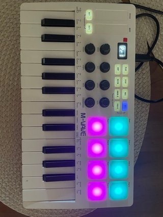 Teclado Controlador MIDI M-Vave SMK 25