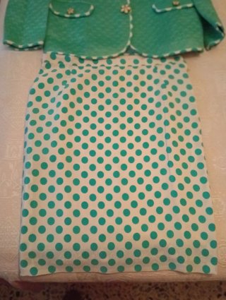 Traje de chaqueta y falda estampado