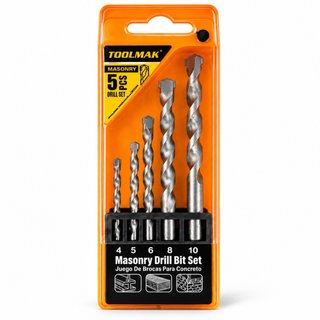 Set de 5 Brocas para Hormigón Toolmak
