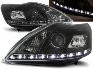 Faros Luz Diurna Ford Focus 08- con fondo negro