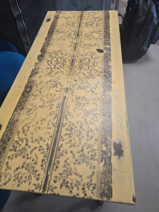 Mesita de centro madera vintage