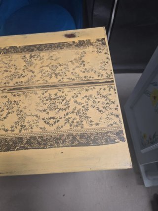 Mesita de centro madera vintage