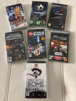 Lote 6 Giochi PSP: Buzz, Star Wars, Gran Turismo