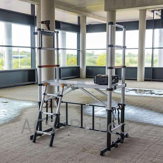 Andamio Telescópico Aluminio Plegable Plataforma 90 cm