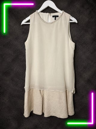 Vestido Massimo Dutti Beige