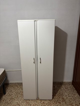 Armario Auxiliar Alto Blanco de 2 Puertas