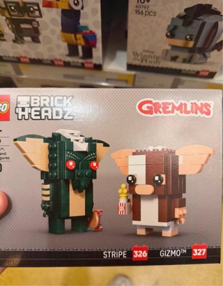 LEGO BrickHeadz Gremlins Stripe e Gizmo 326 327