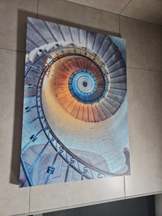 Cuadro Decorativo Escalera de Caracol. 70x50cm