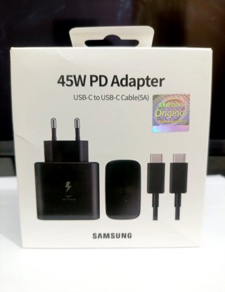Cargador Samsung 45W Carga rapida USB-C Cable