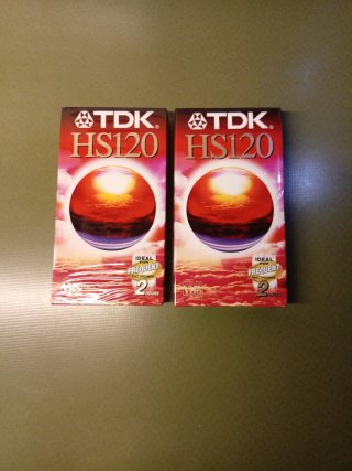 2 Cintas VHS TDK HS120 Virgenes