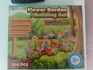 Gioco di Costruzione Giardino Fiori 104 Pezzi