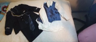 Traje de comunión estilo almirante niño