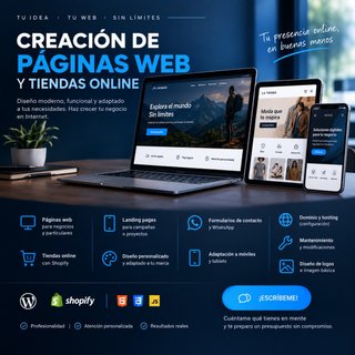CREACIÓN DE PÁGINAS WEB | TIENDAS ONLINE | SHOPIFY
