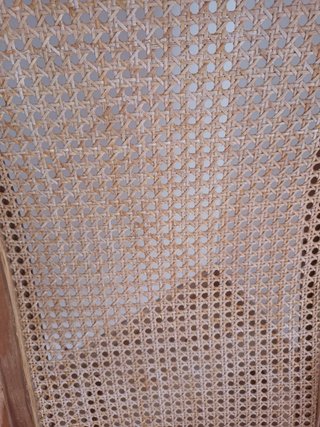 Mecedora de Madera y Ratán