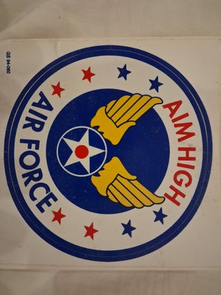 Lote USAF: Adhesivos, Chapas, Placa y Bolígrafo