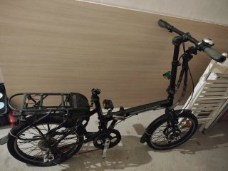 Bicicleta Eléctrica Plegable Negra