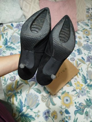 Zapatos de Tacón Unisa Negros Talla 36
