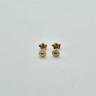 Pendientes de Oro 18K, Estrellas, 0,37gr, 6mm