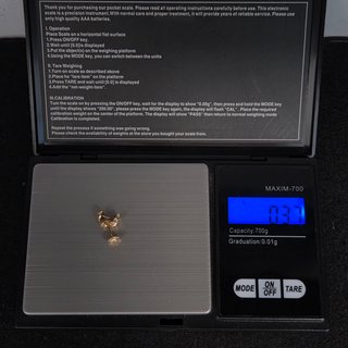 Pendientes de Oro 18K, Estrellas, 0,37gr, 6mm