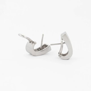 Pendientes Oro Blanco 18kt Diamantes Princesa