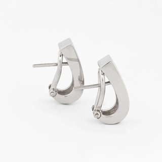 Pendientes Oro Blanco 18kt Diamantes Princesa