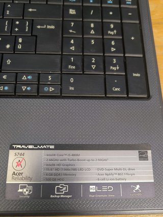 Acer TravelMate 5744 per ricambi