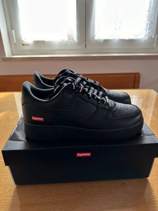 Nike Air Force 1 Low Supreme Black Talla 39