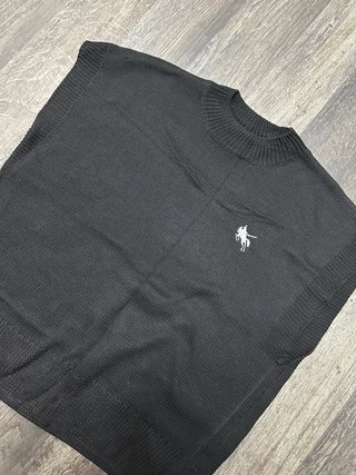 Chaleco de punto negro