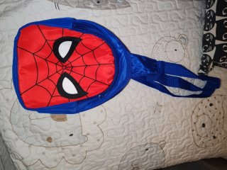 Bandolera Spiderman niño azul y rojo