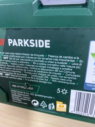 Juego de Destornillador y Puntas Parkside